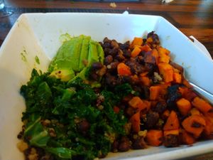 My favorite: Johnny Nash Sweet Potato Hash at Mo' Brunch + Brews in Houston