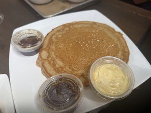 Single pancake   at Mo' Brunch + Brews in Houston