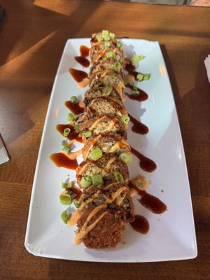 Boudin sushi rolls (A MUST!!!)  at Mo' Brunch + Brews in Houston