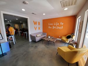 Entry lounge at Wicked BOLD Vegan Kitchen in Flower Mound
