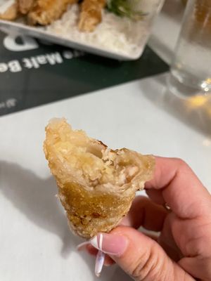 Inside Vegan Taro Egg Rolls at Golden Saigon in Aurora