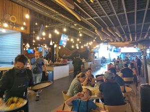 Seating area at Alma Verde in Tijuana