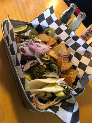 Mushroom tacos! 🤤  at Offshore Grill in Manzanita