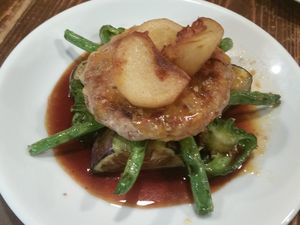 Burger cutlet at Point in Tokyo