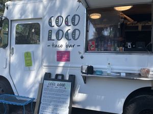 taco truck at Coco Loco Taco Bar in Sisters