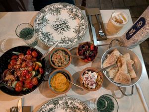 Starters at Agora Tavern in Paphos