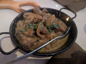 Curry mushrooms at Agora Tavern in Paphos