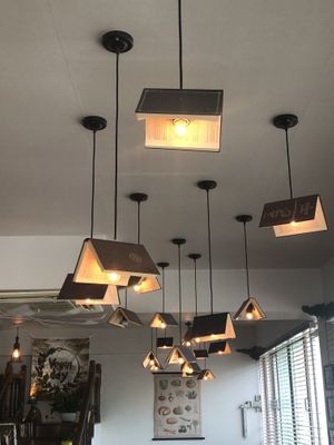 Book lights  at Eat Drink Vegan in Busan