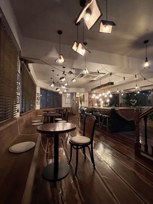 Interior with cute posters!  at Eat Drink Vegan in Busan