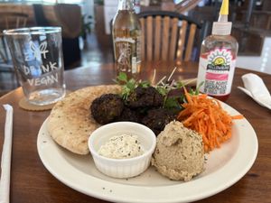 Falafel plate  at Eat Drink Vegan in Busan