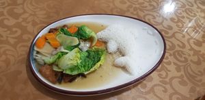 Mixed veg with rice - small size (comes in large or small) at Neu Vegetarian Restaurant in Selangor