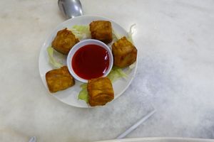 Deepfried Dumplings. at Neu Vegetarian Restaurant in Selangor