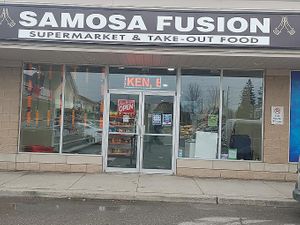 Storefront. at Samosa Fusion in Bowmanville