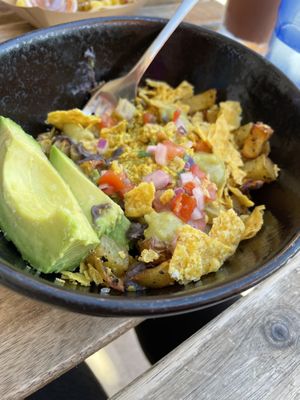 Migas Vegan Bowl  at Try Hard Coffee Roasters in Austin