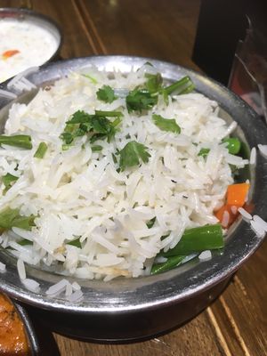 Vegetable basmati rice  at Marka Indian in Wuhan