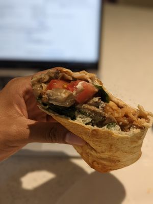 All day breakfast burrito at Pinch in South West London