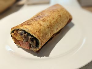 All day breakfast burrito at Pinch in South West London