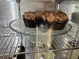 Brownie with chocolate mousse  at Pinch in South West London