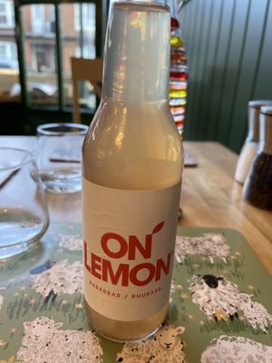 Rhubarb lemonade   at Pinch in South West London