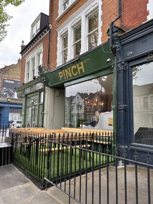 Outside seating is available    at Pinch in South West London