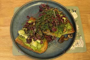 Truffle mushrooms on sourdough toast   at Pinch in South West London