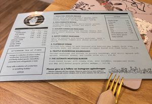 Menu  at Pinch in South West London