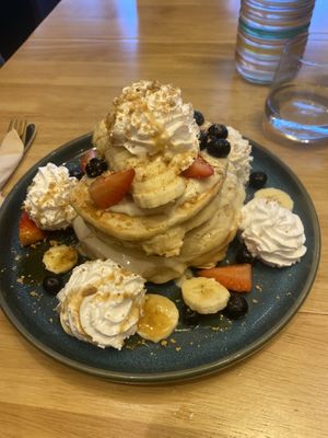 The Most Delicious Vegan Pancakes Ever..  at Pinch in South West London