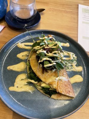Mushroom decaf coffee, omelette royall  at Pinch in South West London