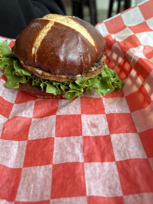 Black Bean Burger  at Public Market Cafe in Wheeling