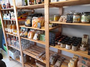 Some vegan goods at Veganitzat in Corca