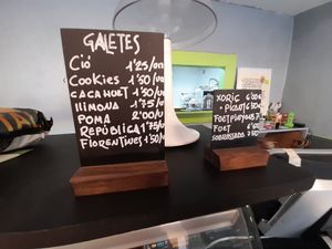 Prices for sweets at Veganitzat in Corca