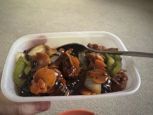 Chicken in garlic black bean sauce  at Miss Li's Kitchen Chinese & Malaysian Takeaway in Wednesbury