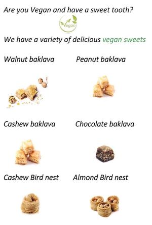 Good selection at Levant Sweets in Edinburgh