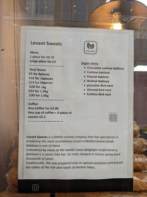  at Levant Sweets in Edinburgh