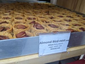Almond birds nests at Levant Sweets in Edinburgh