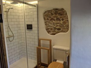 Bathroom at Small School Cottage in Hartland