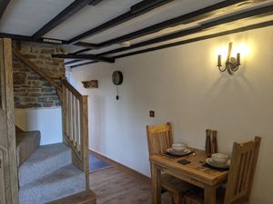 Dining Area at Small School Cottage in Hartland
