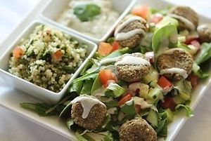 Raw Falafel Platter at Grassroot Pop-up in Tampa