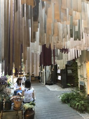 The inner courtyard  at Brac Libreria di Arte Contemporanea in Florence