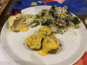 Avocado salad, risotto, falafel   at Brac Libreria di Arte Contemporanea in Florence