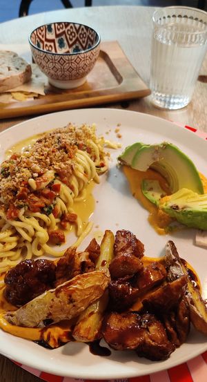 20€, a plate of three dishes of your choosing. at Brac Libreria di Arte Contemporanea in Florence