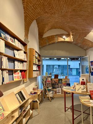 Great place to hang and to eat, the food was delicious   at Brac Libreria di Arte Contemporanea in Florence