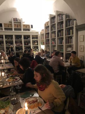 library dining room at Brac Libreria di Arte Contemporanea in Florence