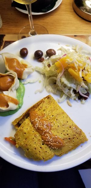 Order 3 items on one plate. Large servings, excellent highly flavorful, beautiful presentation, preparation was excellent! at Brac Libreria di Arte Contemporanea in Florence