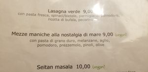 Menu at Brac Libreria di Arte Contemporanea in Florence