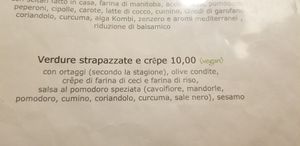Menu at Brac Libreria di Arte Contemporanea in Florence