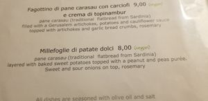 Menu at Brac Libreria di Arte Contemporanea in Florence