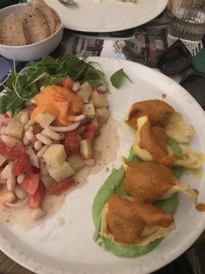 White bean salad with vegan tortellini  at Brac Libreria di Arte Contemporanea in Florence