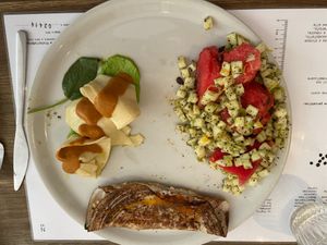 3 dishes menu (salad, pasta, special) at Brac Libreria di Arte Contemporanea in Florence