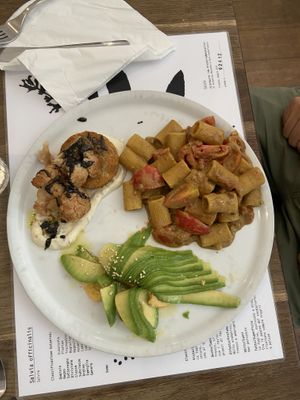 3 dishes menu (salad, pasta, special) at Brac Libreria di Arte Contemporanea in Florence